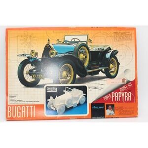 1978 Bugatti Papyra Paper Model Kit Koichi Takahashi Japan Series S No 5 New NOS
